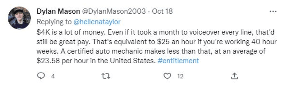 But there were some interesting takes on Twitter about the issue that I like to give my thoughts on: 