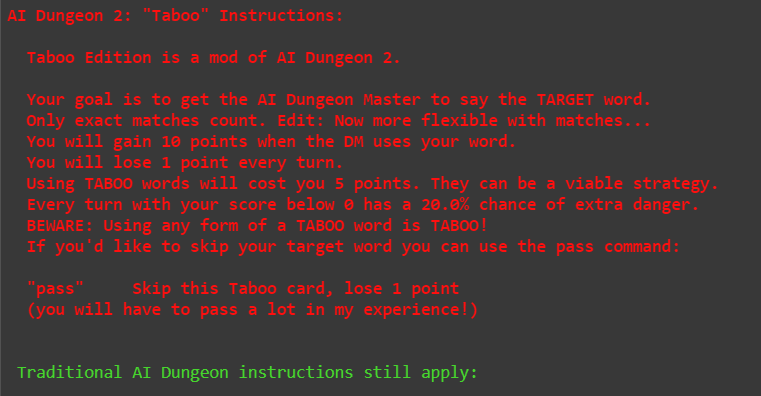 AI Dungeon; a Glimpse of the Future? 